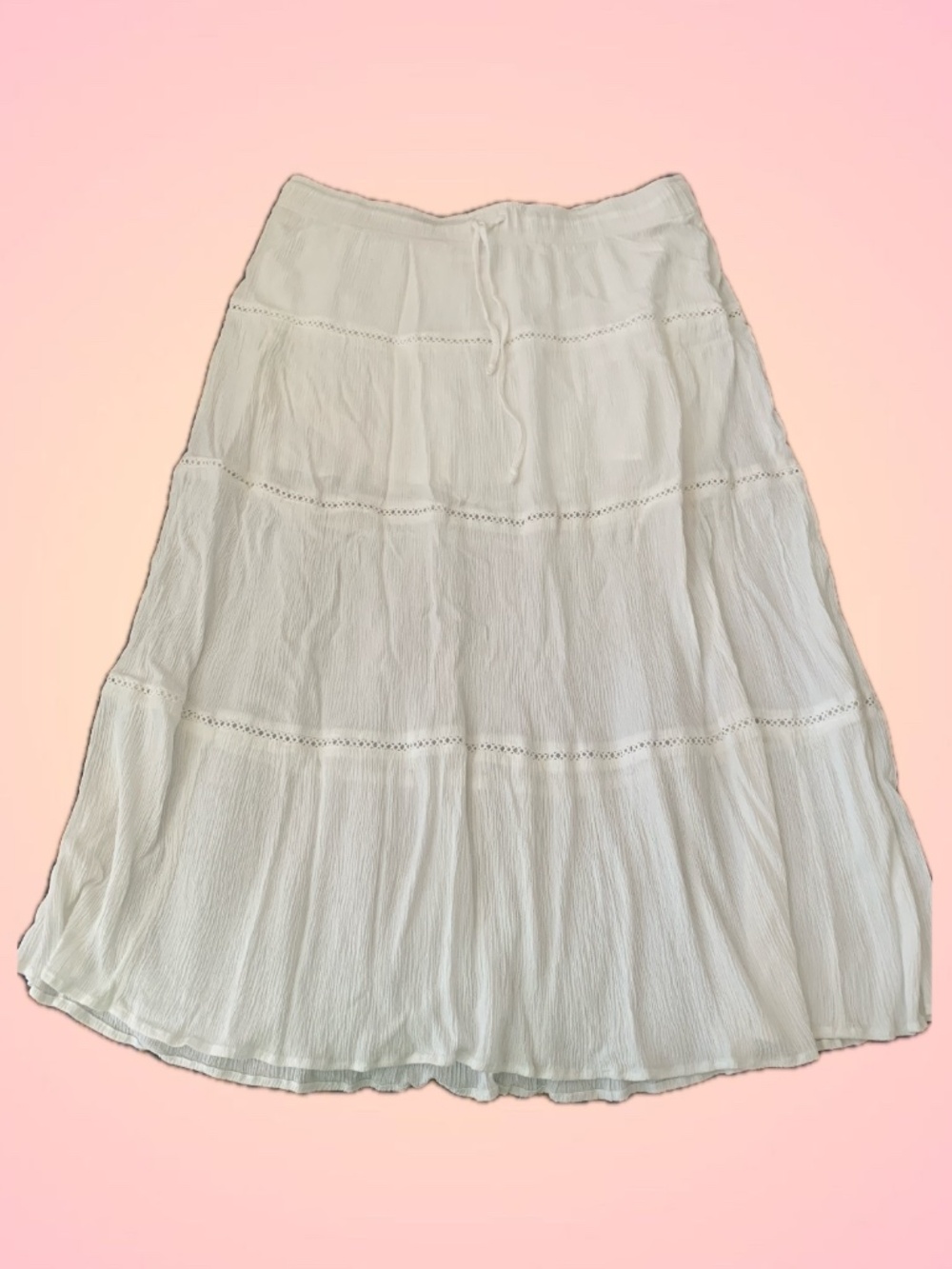 Garage XL white maxi skirt